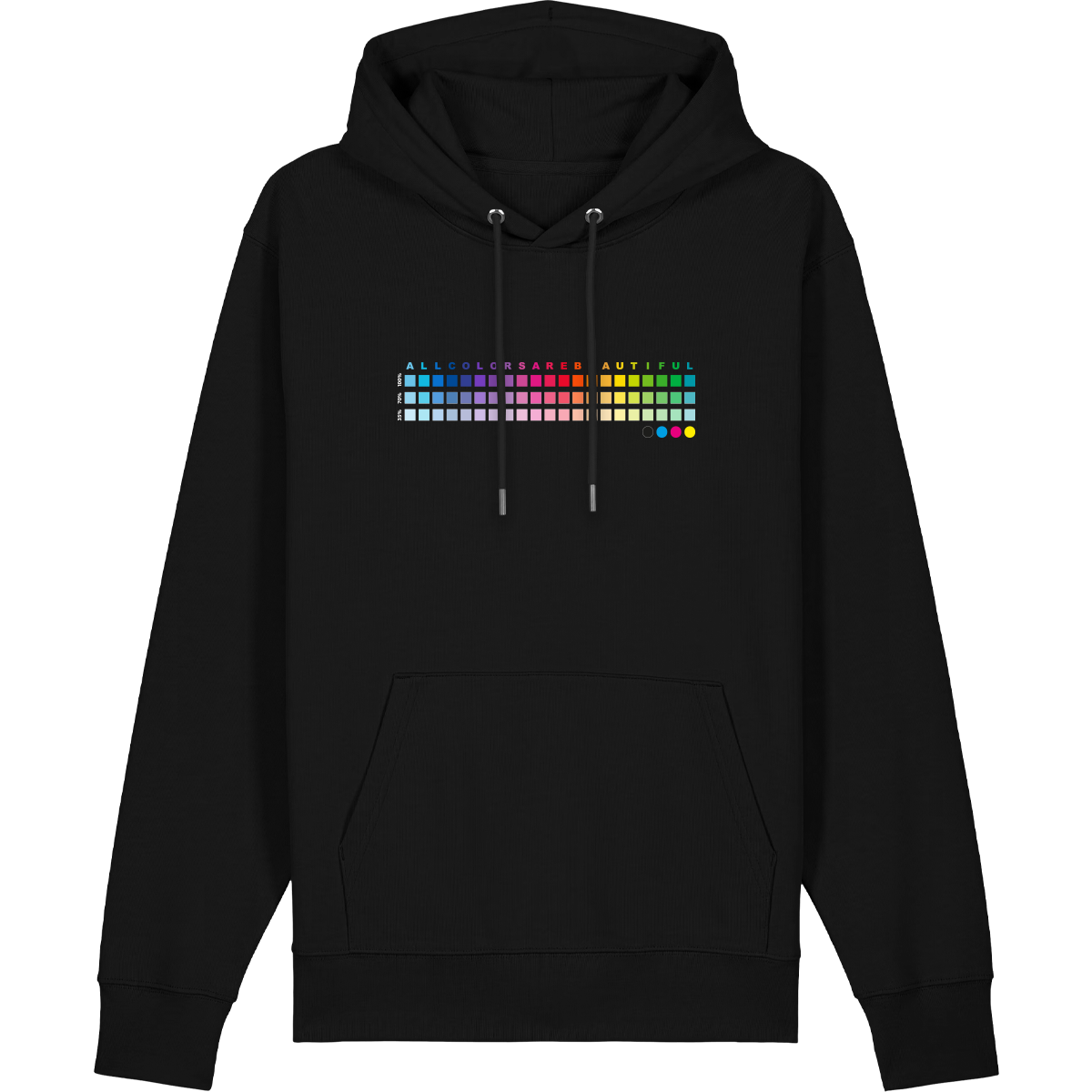 all colors are beautiful hoodie front